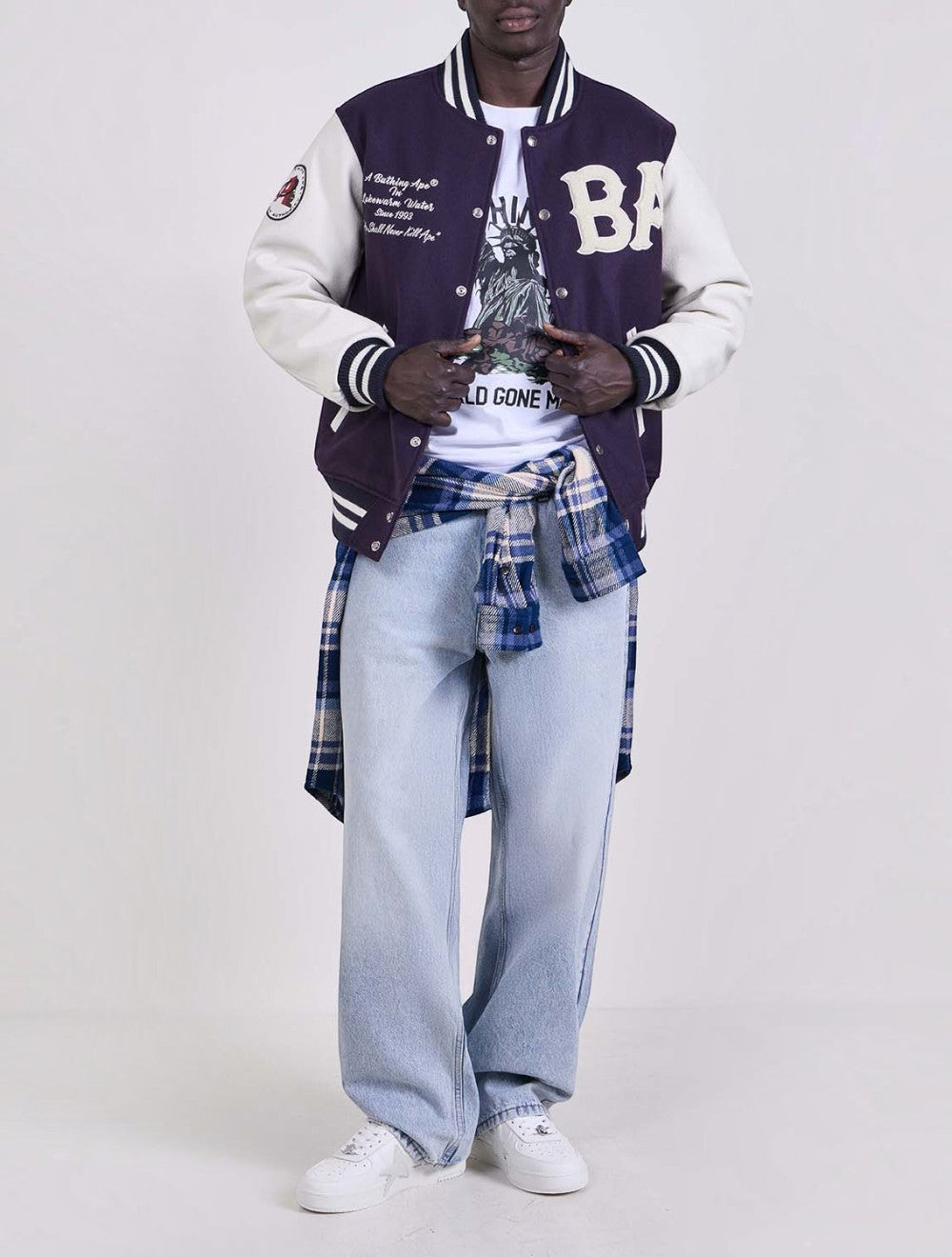 ז'קט Bathing Ape Varsity צמר
