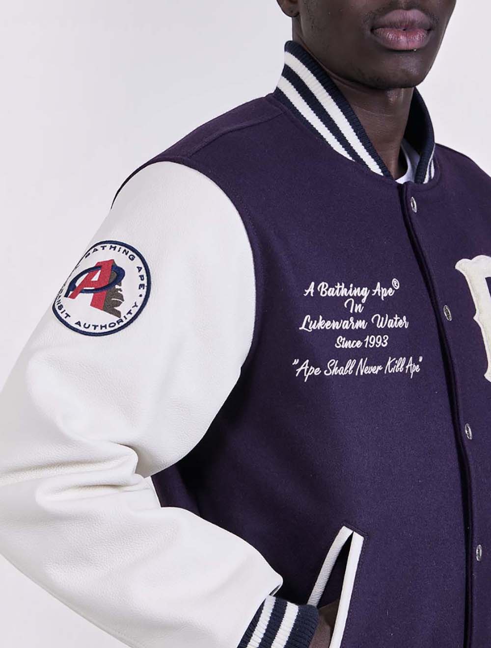 ז'קט Bathing Ape Varsity צמר