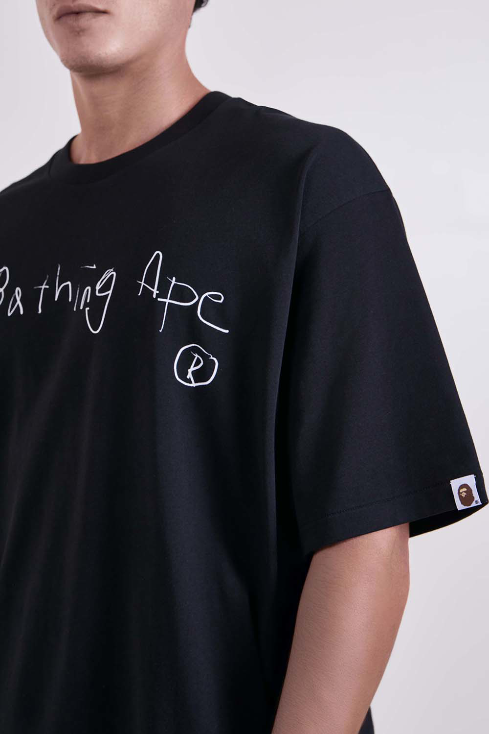טי שירט Hand Draw Bathing Ape רלקסד פיט כותנה