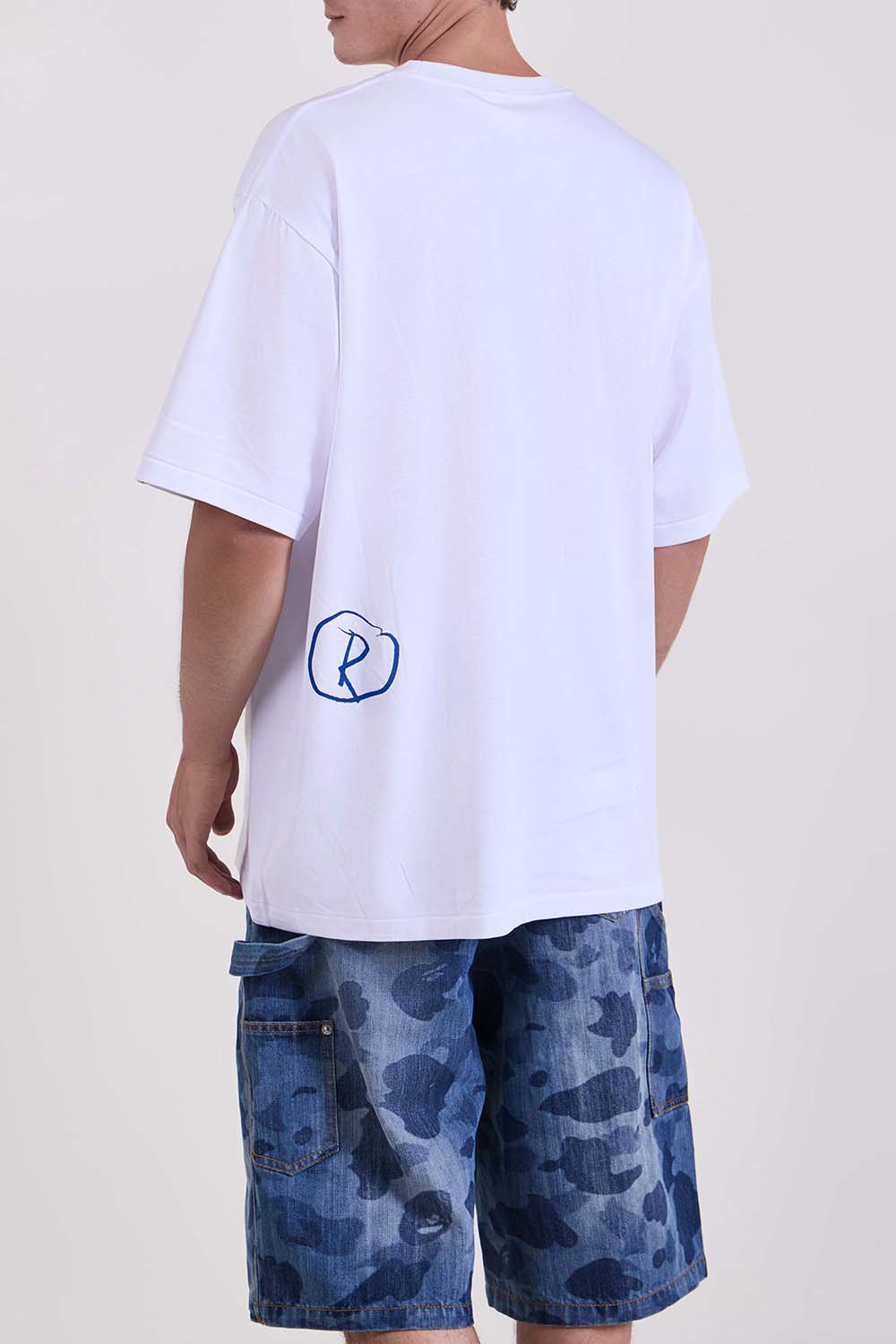 טי שירט Hand Draw Bathing Ape רלקסד פיט כותנה