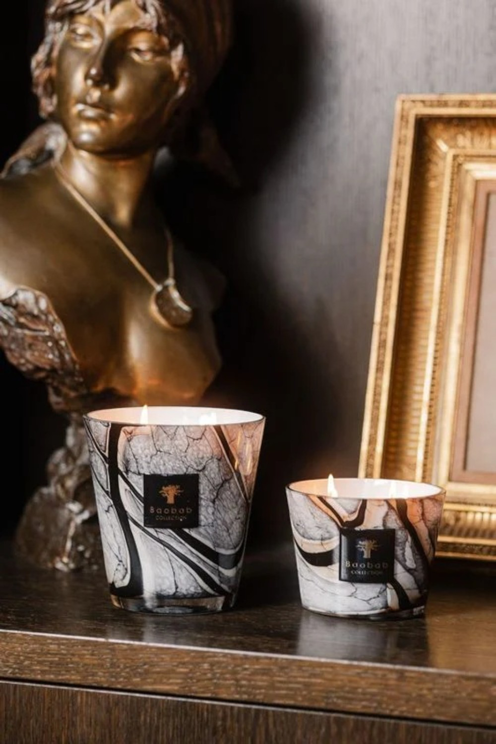 10 Stones Marble Candle
