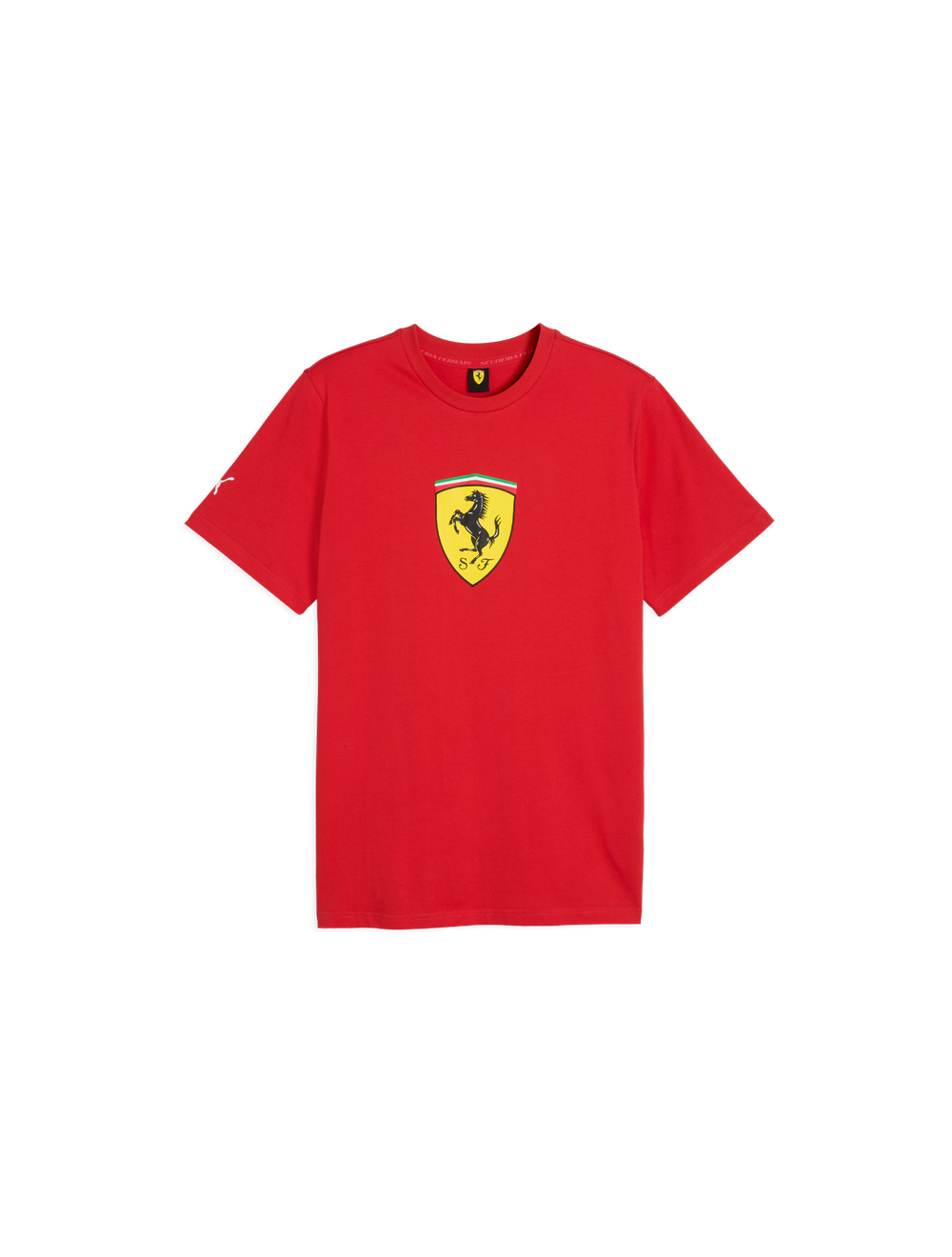 חולצת טי Ferrari עם לוגו צבעוני