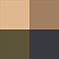 EYE COLOR QUAD CREME 47 Olive Smoke
