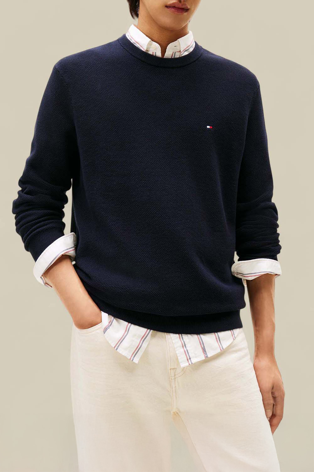 סוודר כותנה Essential Structure