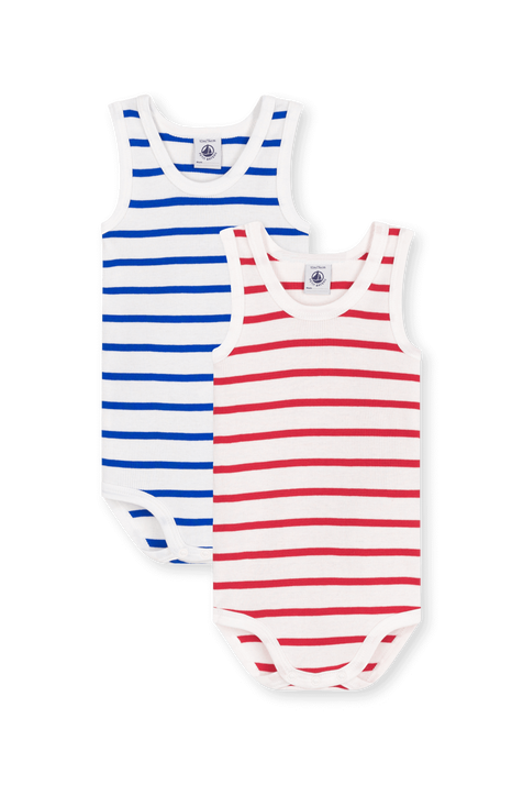 מארז שני בגדי גוף - גילאי 3-36 חודשים PETIT BATEAU