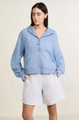 תמונת דוגמן קידמית של Scuba Oversized Half-Zip Hoodie