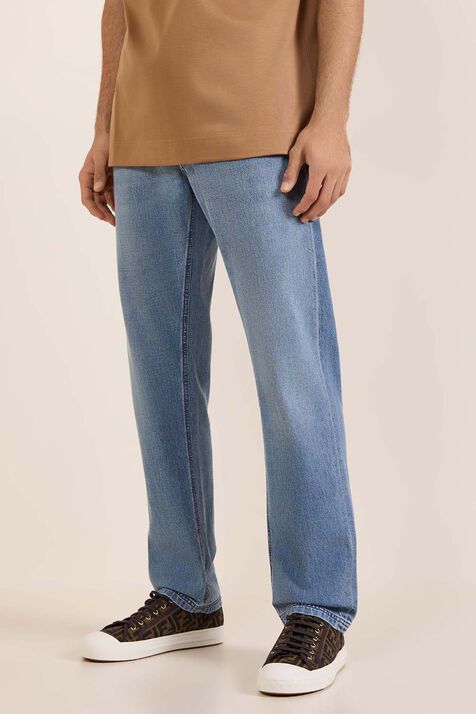 מכנסי ג'ינס קלאסיים בגזרה ישרה FENDI