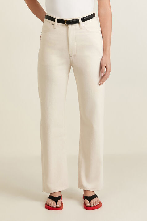 מכנסי ג'ינס בגזרה ישרה