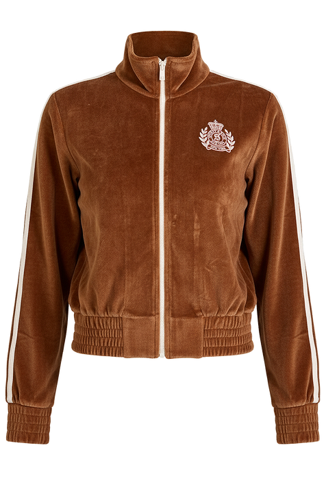 סווטשירט קטיפה עם רוכסן SPORTY & RICH