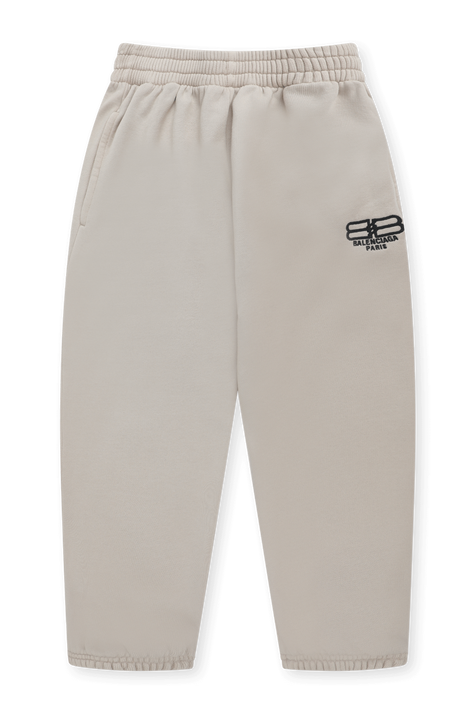 מכנסי טרנינג עם רקמה - גילאי 2-10  BALENCIAGA KIDS
