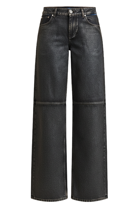 מכנסי ג'ינס בגזרה גבוהה