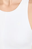 תמונת תקריב דוגמן של V-Waist Cropped Tennis Tank Top