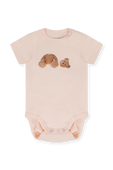 תמונת פנים של גילאי 3-36 חודשים סט שני בגדי גוף עם הדפס דובי