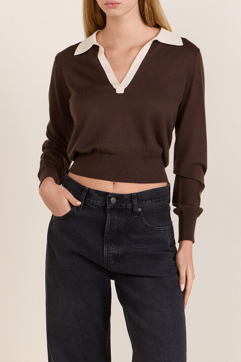 חולצת פולו משי וקשמיר FRAME