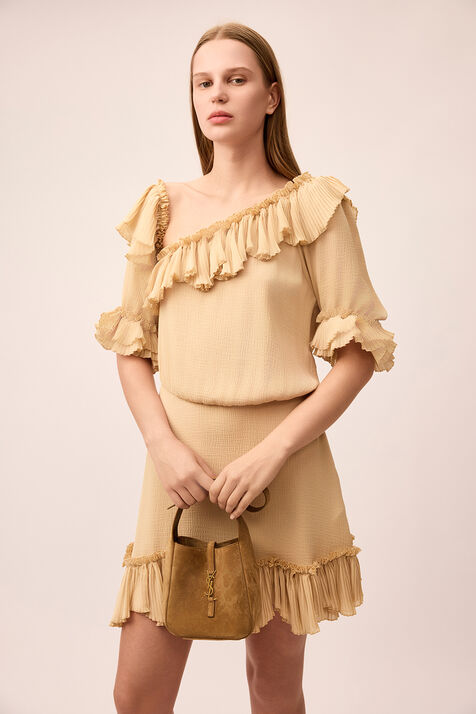 שמלת מיני וואן שולדר SAINT LAURENT