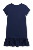 תמונה אחורית של שמלה קצרה - גילאי 4-7 שנים
