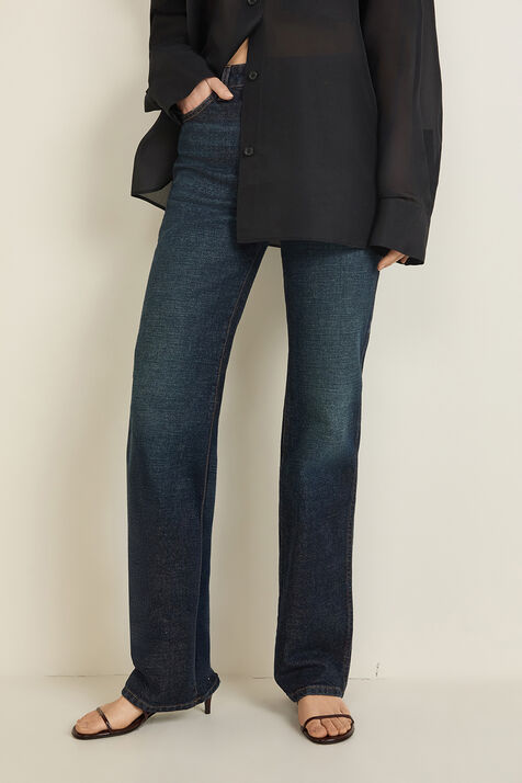 מכנסי ג'ינס בגזרה ישרה KHAITE