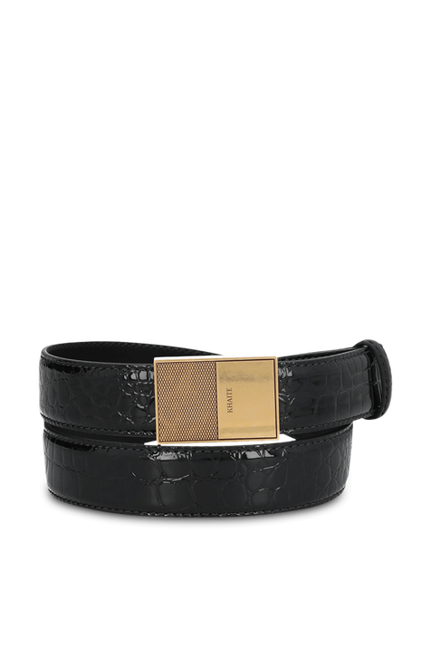 חגורת עור קרוקו KHAITE