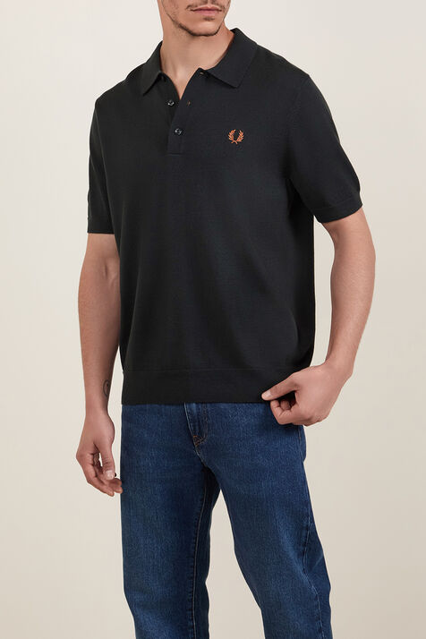 חולצת פולו מצמר וכותנה FRED PERRY