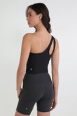 תמונת דוגמן אחורית של Modal Silk Twist-Back - Ribbed Yoga Tank Top