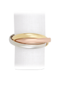 תמונה קידמית של Three Rings Tri-Color - Set of 4