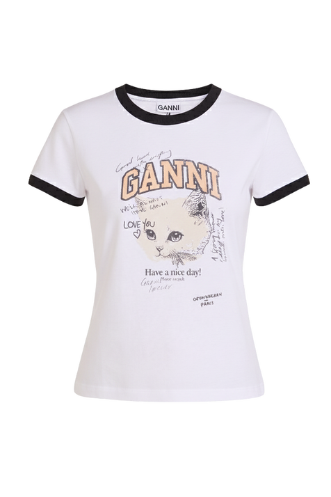 חולצת טי קרופ GANNI