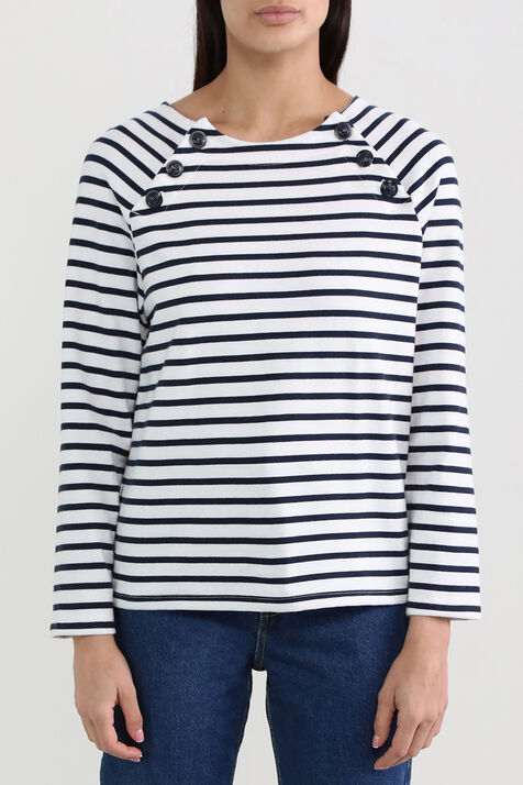 חולצת פסים ארוכה PETIT BATEAU