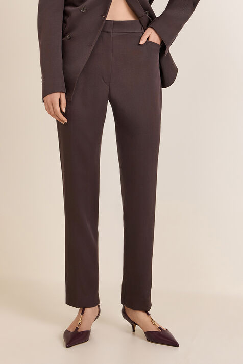 מכנסיים מחוייטים משי וצמר TOM FORD