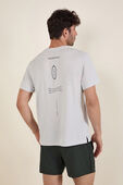 תמונת דוגמן אחורית של Lightweight Knit Workout Short Sleeve
