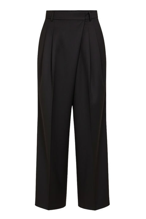 מכנסיים מחויטים בגזרה בינונית GANNI