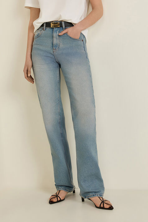 מכנסי ג'ינס בגזרה ישרה VICTORIA BECKHAM