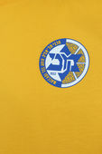 תמונה אחורית של חולצת לוגו מכבי תל אביב זהב