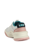 תמונה אחורית של Ace Lift Sneakers in White and Pink