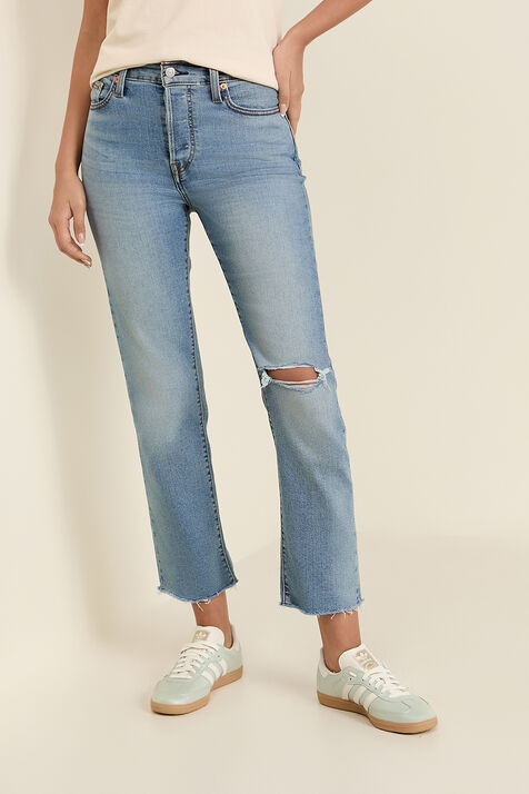 מכנסי ג'ינס וודג'י בגזרת קרופ ישרה LEVI`S