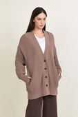 תמונת דוגמן קידמית של Knit Button-Front Cardigan