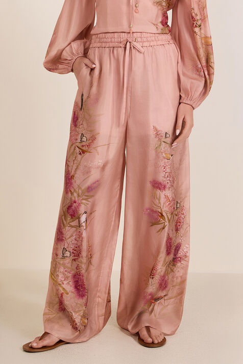 מכנסי משי רחבים ZIMMERMANN