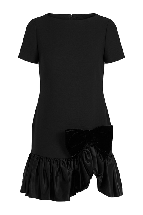 שמלת מיני מצמר ומשי VALENTINO