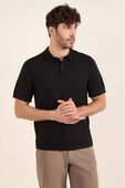 תמונת דוגמן קידמית של New Venture Short-Sleeve Knit Polo Shirt