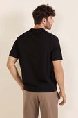 תמונת דוגמן אחורית של New Venture Short-Sleeve Knit Polo Shirt