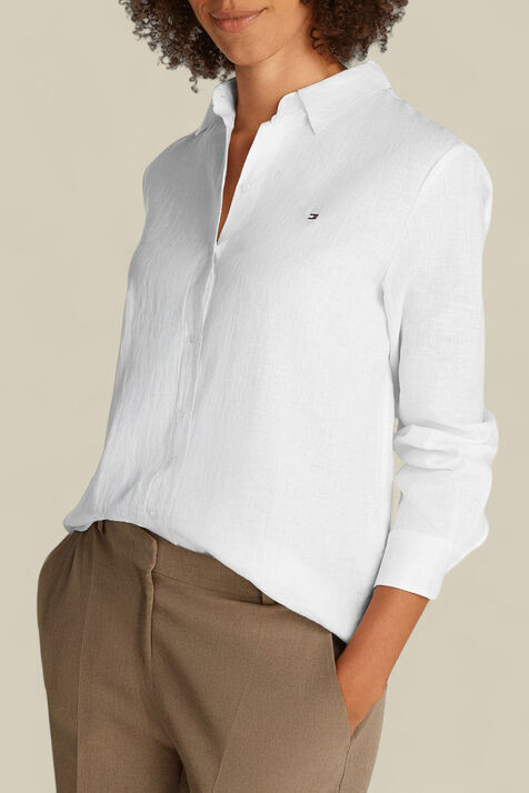 חולצת כפתורים מפשתן TOMMY HILFIGER