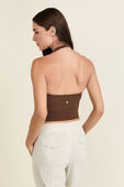 תמונת דוגמן אחורית של Align&trade; Halter Tank Top