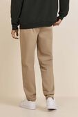 תמונת דוגמן אחורית של Cotton Twill Pintuck Pull-On Pant Regular