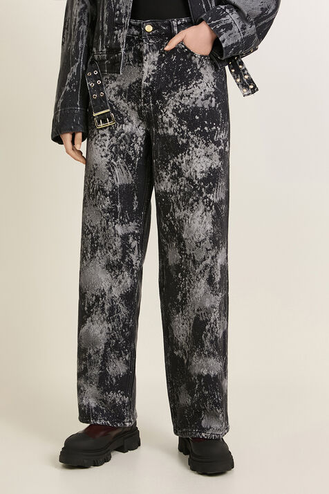 מכנסי ג'ינס ישרים GANNI