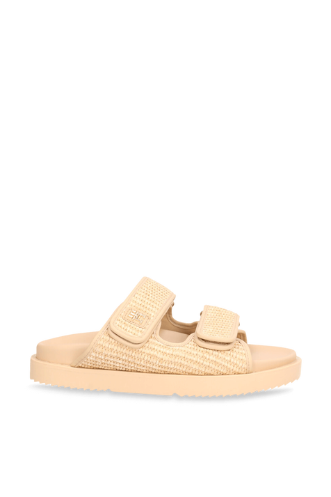 כפכפי סליידס רפיה TOMMY HILFIGER