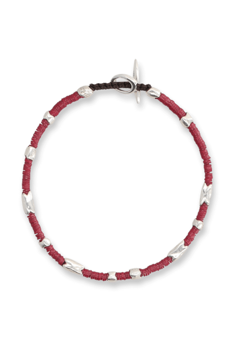 צמיד כסף סטרלינג 925 וחרוזים אפריקאיים M.COHEN