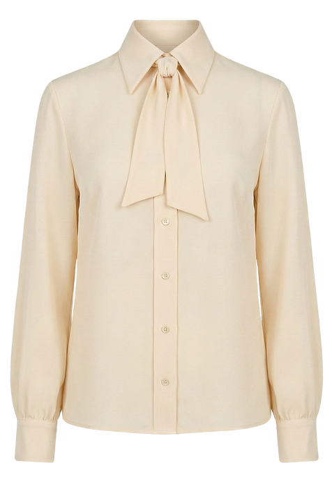 חולצה עם צווארון קשירה VALENTINO