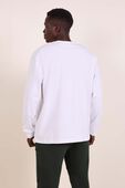 תמונת דוגמן אחורית של Heavyweight Cotton Jersey Long-Sleeve Shirt