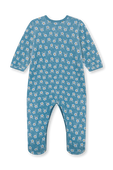 תמונת תקריב של אוברול פיג`מה עם רגליות - גילאי 3-24 חודשים
