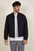 תמונת דוגמן קידמית של Insulated Cotton-Blend Bomber Jacket