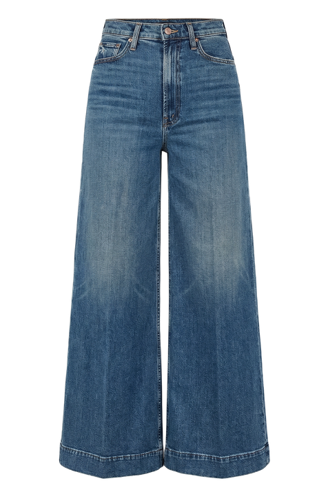 מכנסי ג'ינס בגזרה רחבה